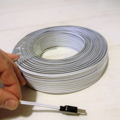 Kytkentäjohdin VALKOINEN 2x0,35mm2 100m